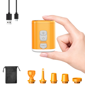 Bomba de Aire Eléctrica Portátil GR-156, Inflador/Desinflador con Luz Integrada para Camping, Ideal para Sofás Inflables, Camas de Aire y Flotadores de Piscina - Product Image 1