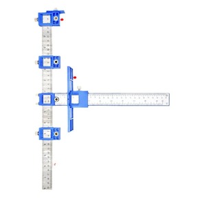 Creation One Multifunctional Drilling Locator Blue Handle 5075105mm Woodworking Cabinet Door Installation Tool - Product Image 5