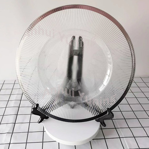 Wholesale Ripple Design <strong>Back</strong> Clear Gold Trim Dinner <strong>Plates</strong> Wedding Use Decoration Plastic Charger <strong>Plate</strong> - Product Image 5