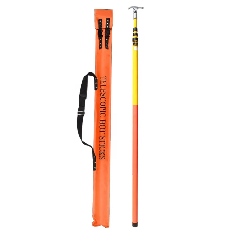 Smart Operating Pole Insulated Rod 5m High Voltage Telescopic Hot Stick insulating bar