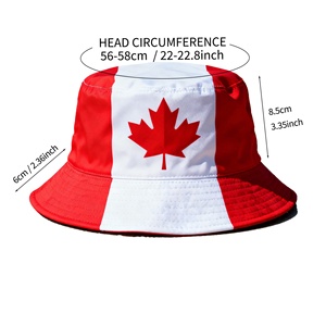 Sombrero de Pescador con Rayas de la Bandera de Estados Unidos, Canadá y México, Novedad de 2026, Transpirable, para Eventos de Verano, Sombrero de Sol con Estampado Personalizado - Product Image 2