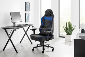 Grand et grand ordinateur 360 <span class=keywords><strong>fauteuil</strong></span> pivotant en cuir PU chaise de bureau mécanisme grenouille 4D <span class=keywords><strong>accoudoir</strong></span> course inclinable chaise de jeu - Product Image 2