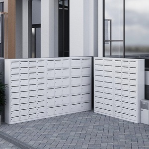 Waterproof Metal Steel Apartment Postbox Drop <b>Box</b> for Outdoor Letter and Parcel Storage With Lock for Home Use - Product Image 1