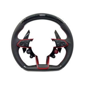 <span class=keywords><strong>Precio</strong></span> al por mayor de fábrica, volante de fibra de carbono de cuero A3 A4l A5 A6l A7 Q8 Tt <span class=keywords><strong>R8</strong></span>, volante de coche para <span class=keywords><strong>Audi</strong></span> - Product Image 1