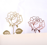 Rose En Forme De Signet En Métal Or Rose Hep Clip de Livre En Acier Creux Marque-Page