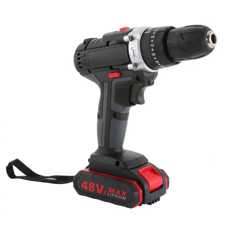 48vf high power industrial lithium electric drill hand electric drill rechargeable lithium electric drill