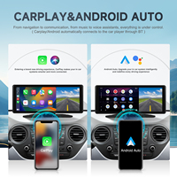 Podofo 8.1 ''Portable sans fil Carplay écran Android Auto Airplay autoradio stéréo 2.5K vidéo Dash Cam avant réglable caméra