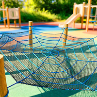 Cordon en polypropylène flexible et sûr, traité anti-UV, pour filet de jeu d'enfants, filet d'escalade extérieur et tissage de clôture