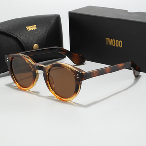 TWOOO T1786 OEM et ODM Nouvelles Lunettes de Soleil Polarisées Rondes Classiques Tendance Unisexe Personnalité Moderne Vente en Gros Usine - Product Image 1