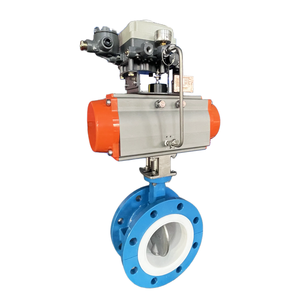 วาล์วผีเสื้อแบบเวเฟอร์ซีลนุ่ม ขนาด 2-24 นิ้ว พร้อมหน้าแปลนสแตนเลส WCB และตัวควบคุมแรงดันแบบนิวเมติก - Product Image 3