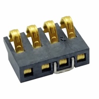 Connecteur de support de batterie en laiton XIANKUN Mini 3-10p (entrecentres 1.6, hauteur 3.1) Modèle à pression frontale 3P-1.6PH-3.1H