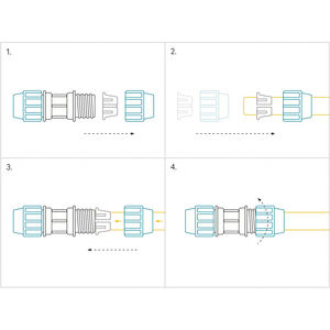 Alta presión 25X1/2 recto macho polipropileno plástico prensa ajuste NPT rosca técnica de forja para agua 50mm 14mm - Product Image 5