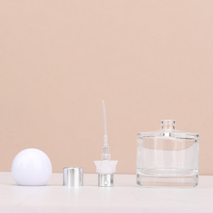 Flacons de parfum classiques vintage en verre recyclé transparent de 30 ml, 50 ml, 100 ml avec bouchons colorés – Vente directe usine - Product Image 3