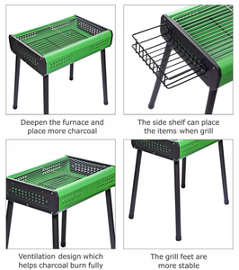 Mini barbecue à <span class=keywords><strong>charbon</strong></span> de bois portable moderne et écologique personnalisé pour pique-nique Garden Party Cuisine à domicile Terrasse Camping - Product Image 2