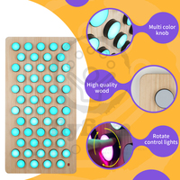 Flyfirm Sensory SPIN Light Board avec 54 boutons rotatifs-Spectre complet 256 couleurs pour l'entraînement visuel et perception des couleurs