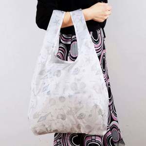 Bolsa de Compras Plegable Reutilizable Personalizada Promocional, Bolsa de Supermercado Plegable de Poliéster 190T - Product Image 4