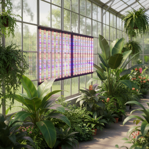 תאורת גידול 2026 12 פסי תאורה 1200 וואט ספקטרום מלא לד לגידול צמחים הידרופוניים בתוך הבית - Product Image 6