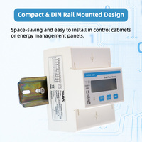 Medidor de Energía Trifásico con Certificación CE para Riel DIN, RS485 Modbus RTU 3P4W para Gabinete de Distribución de Energía Industrial