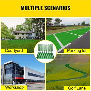 Pavés de grille d'herbe en plastique HDPE de haute qualité Matériaux de parkings de couleur industrielle <span class=keywords><strong>pour</strong></span> usage extérieur Pavé d'herbe HDPE Geocell - Product Image 5