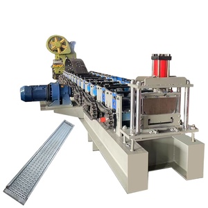 Machine de profilage à rouleaux entièrement automatique pour plaques de plateformes, échelles, marches et pédales en acier galvanisé - Product Image 2