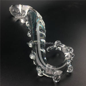 Komioh-consolador anal de 17cm para adultos, juguete sexual realista de cristal transparente, nuevo diseño - Product Image 6