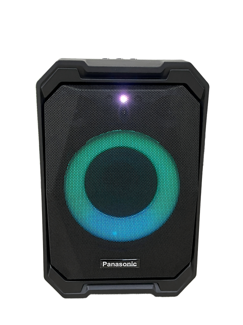 HiFi Portable Outdoor Speaker | 5-inch, Multi-Color Lights, IPX Waterproof, 2 UHF Wireless Mics