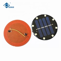 Module solaire époxy à faible coût 2V, panneau solaire étanche scellé à l'époxy 0,3W, panneau solaire encapsulé à l'époxy ZW-Dia75-LED