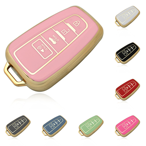 Étui de protection pour clé de voiture en TPU tendance à 4 boutons pour Toyota CHR Camry Corolla RAV4 Highlander C-HR Prius Land Cruiser Prado - Product Image 1