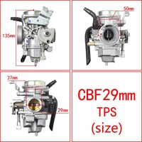 Carburateur de moto nouvelle condition avec capteur pour modèles CBF125 CBF150 CBF180 avec 25mm 27mm 29mm