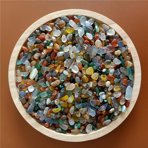 סין מקומי מעורב אבן גרניט טבעי אבן סלע משטח המכונה מתפורר חלוקי אבן לקישוט גינה למכירה - Product Image 4