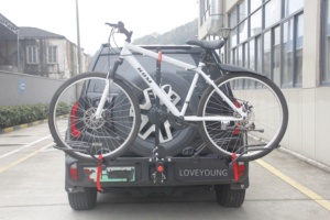 <span class=keywords><strong>Porte</strong></span>-vélos de voiture pour camping en extérieur, support arrière pour 2 vélos, inclinaison intelligente - Product Image 6
