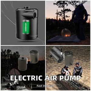 Mini Bomba de Aire Eléctrica, Batería Recargable de 5200mAh, Plástico, Presión de 4000pa, 3 Boquillas, Inflador Rápido para Piscinas Inflables - Product Image 2