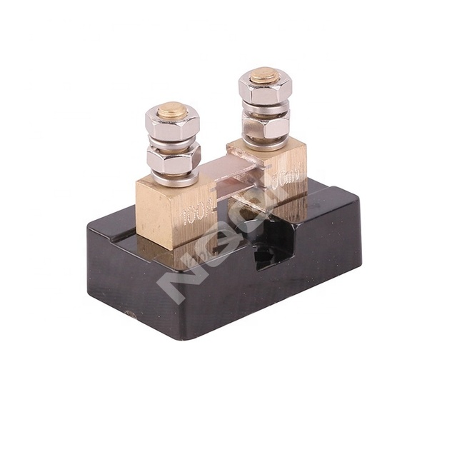 USA Type 100A 50mV DC Copper Nickel Plated CE Certified 0.5 Accuracy Class 10 Ohm 100 Watt Shunt Resistors for Ammeter Voltmeter