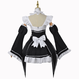 Disfraz de Anime Lolita de la Personaje <span class=keywords><strong>Rem</strong></span> de Diferentes Mundos desde Cero, Uniforme de Sirvienta para <span class=keywords><strong>Cosplay</strong></span>, en Oferta - Product Image 3