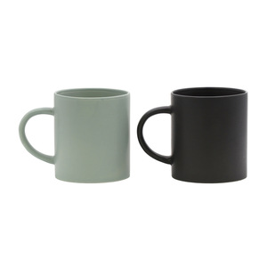 <b>Ceramic</b> Mug Porcelain Solid Color Office Coffee <b>Cup</b> Gift Black Coated - Product Image 1