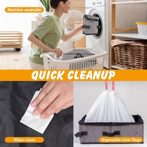 Portable Waterproof Foldable Travel <b>Cat</b> <b>Litter</b> Box - Fabric Carrier <b>Litter</b> Bin - Product Image 4