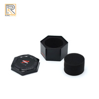 Boîte à montre hexagonale personnalisée en fer blanc brillant 100x88x55 mm, emballage cadeau vide, impression offset, vente en gros, OEM