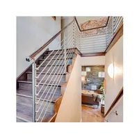 Açık merdiven rayı fiyat/dış balkon paslanmaz çelik boru korkuluk korkuluk/açık dökme demir yatay çubuk korkuluk