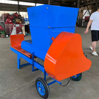 Mini-presse à balles d'ensilage domestique, machine à presser le foin et la paille électrique 220V, compacteur de fourrage pour tiges de maïs pour petites exploitations agro-pourvoilières