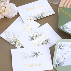 High Quality Custom paper Cards Printing Colorful Paper foil hot stamping Business Thank You Cards
