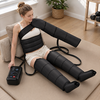 Bottes de massage à compression d'air électriques portables COSMO, 4 chambres, massage multi-zones par airbag, utilisation à domicile, soins quotidiens, bien-être, massage