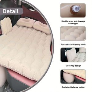 Matelas gonflable de voiture avec déflecteur latéral, lit d'extérieur en PVC écologique, coussin d'air pour siège arrière de berline, gadget de couchage - Product Image 4