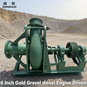 Pompe à Boue Centrifuge de Drague d'<span class=keywords><strong>Or</strong></span> de Rivière de Sable de 6 Pouces Entraînée par Moteur Diesel pour Exploitation Minière - Product Image 1