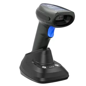 Беспроводной 2D сканер штрих-кода с bluetooth портативный сканер штрих-кода мобильный сканер QR-кода с зарядной базой