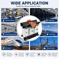 Transformateur de distribution triphasé à triple enroulement 30KVA 380V/220V/110V pour équipement de découpe laser en cuivre et servomoteur