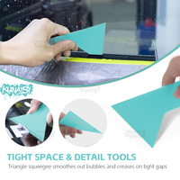 Kit d'outils professionnels KUNAISI 9 pièces pour l'installation de film de protection de voiture (PPF) et de film teinté pour vitres, avec raclette et spatule pour vinyle