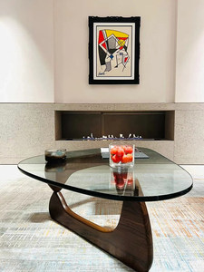 Nordic Retro-vintage Modern Isamu for Solid Wood Frame Ultra-minimalist Coffee <b>Table</b> <b>Table</b> Requires Assembly - Product Image 1