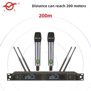 Amplificador Usb con soporte de micrófono Estudio profesional <span class=keywords><strong>Mejor</strong></span> calidad Inalámbrico Uhf 8 canales Body Pack Auriculares 8 canales Kit - Product Image 3