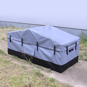 Custom Waterproof PVC Tarp Portable Foldable Large Tool Storage Basket Container Box With Lid Outdoor Camping