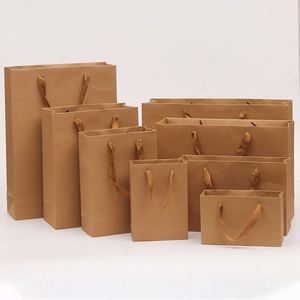 Bolsas de Papel Kraft al por Mayor con Asas, Logotipo Impreso, para Regalos y Compras - Product Image 1